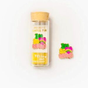 I’m So Loved lapel pin NWT yellow owl workshop